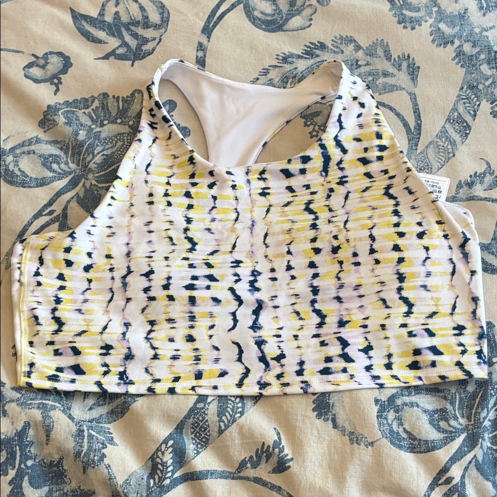 GAP White GapFit Sports Bra